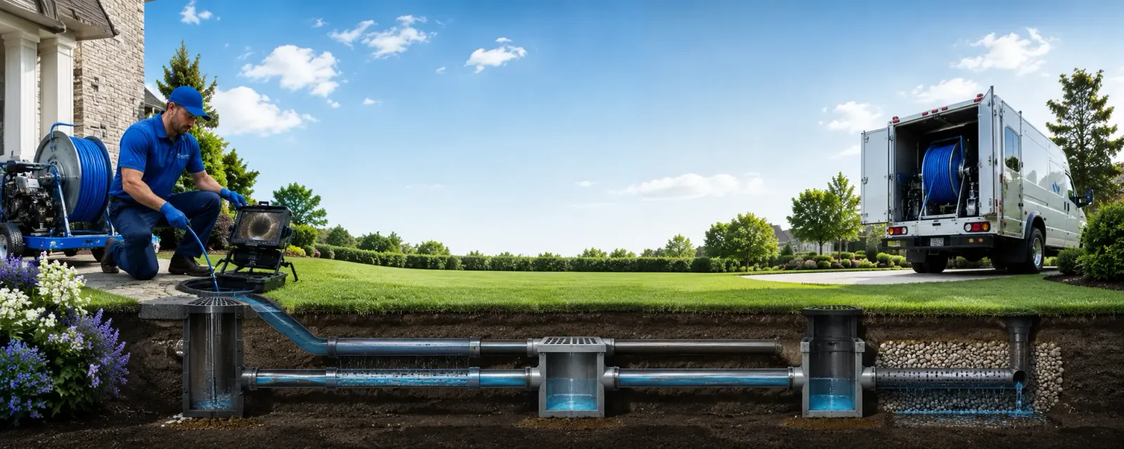 Outdoor drain cleaning information for Webster, MA